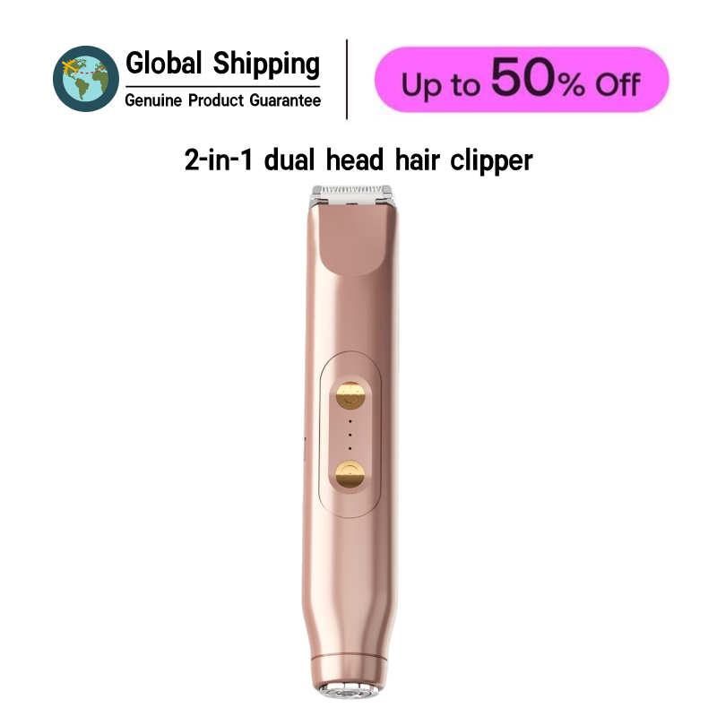 2 in 1 Rechargeable Electric Trimmer for Women Intimate & Body Hair Removal Tool