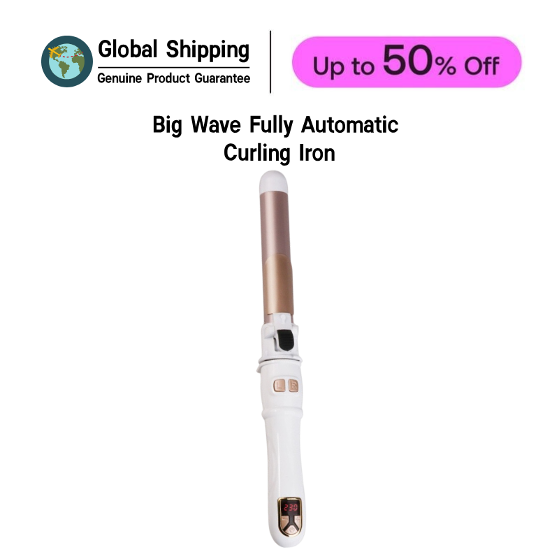Professional Automatic Curling Iron Big Wave Rotating Hair Curler Damage-Free Styler