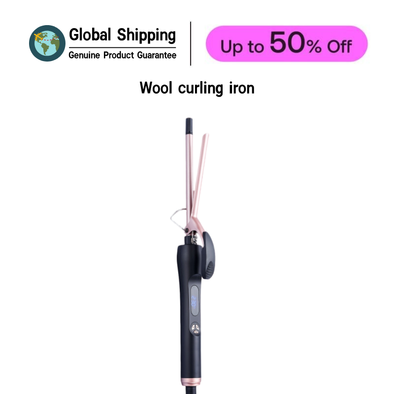 Ceramic Hair Curler Wand Egg Roll Waver Wool Curling Iron 2 in 1 Straightener Curly Hair Styler