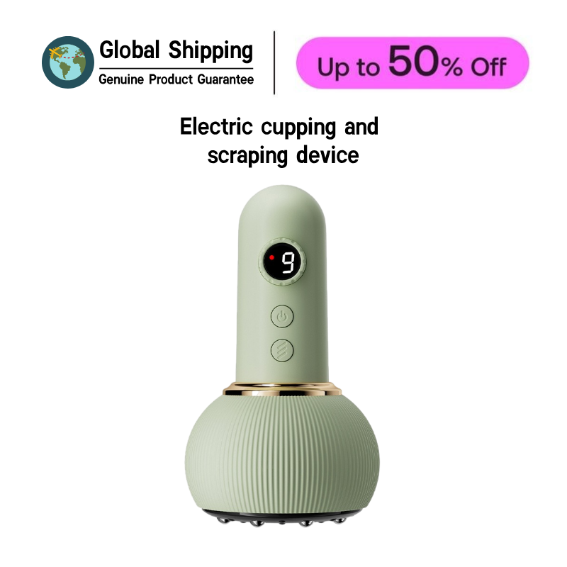 Electric Cupping Massager Scraping Therapy Machine Meridian Brush Body Sculpting Massage Tool for Full Body