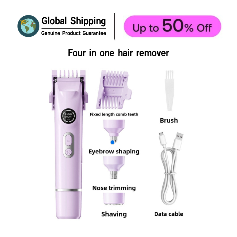 4 in 1 Multifunctional Electric Hair Removal Kit for Women Men Eyebrow Nose Body Trimmer Shaver